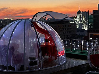 В Барнауле сдают в аренду стеклянный купол на крыше здания