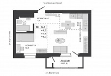 Евродвушка 49 кв. м