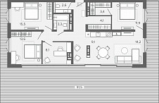 Еврочетырешка 197 кв. м